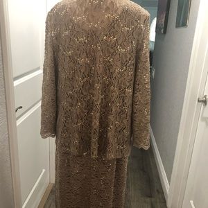 Plus size Alex evening dress with jacket